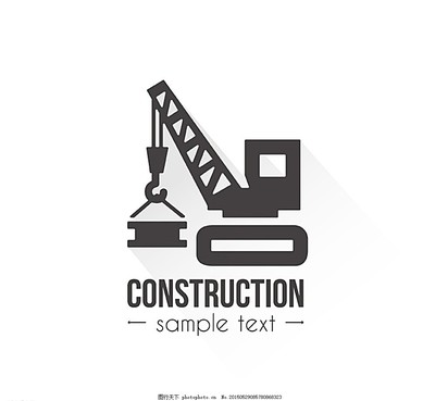 创意建筑施工标志矢量素材图片